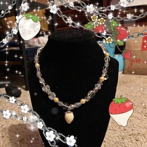 Vanilla strawberry necklace​